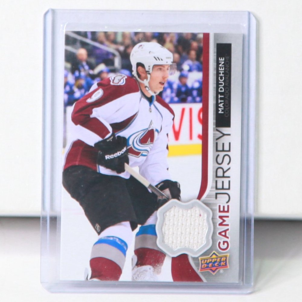 Matt Duchene Upper Deck Game-Used Jersey Hockey Card Colorado Avalanche 2014/15